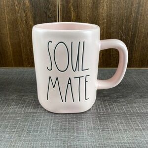 Rae Dunn Ceramic Pink Soul Mate Mug 16 Oz